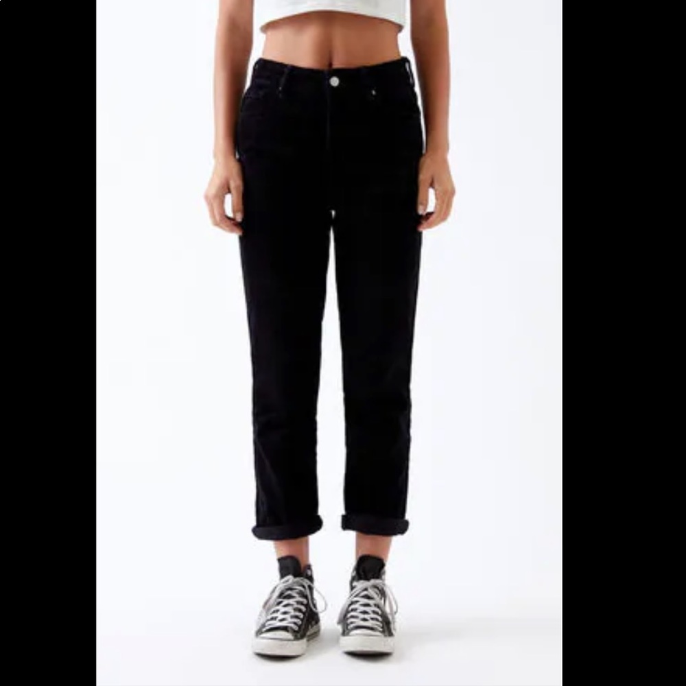 Pacsun Vintage Icon Black Corduroy Mom Jeans